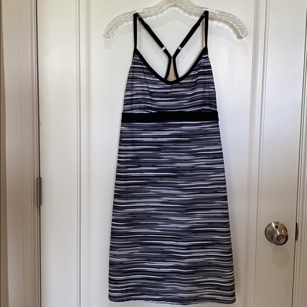 Athleta Shorebreak Printed Striped Swim Dress
